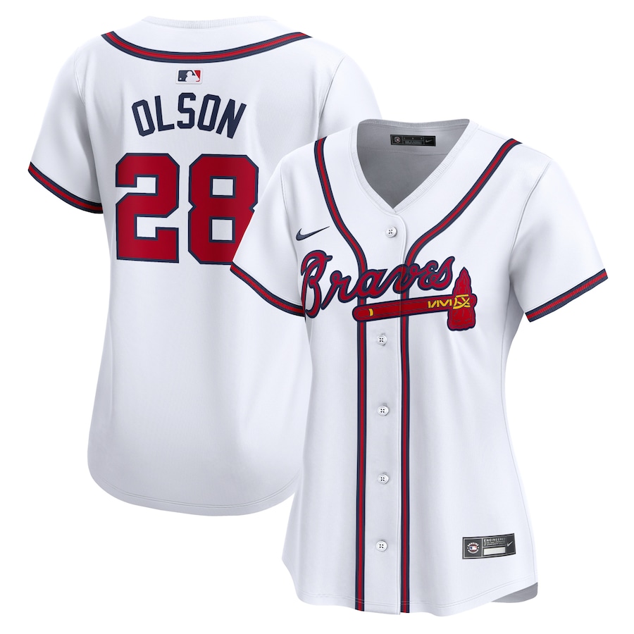 Women's Atlanta Braves Matt Olson Nike White Home Limited Player Jersey - Jersey