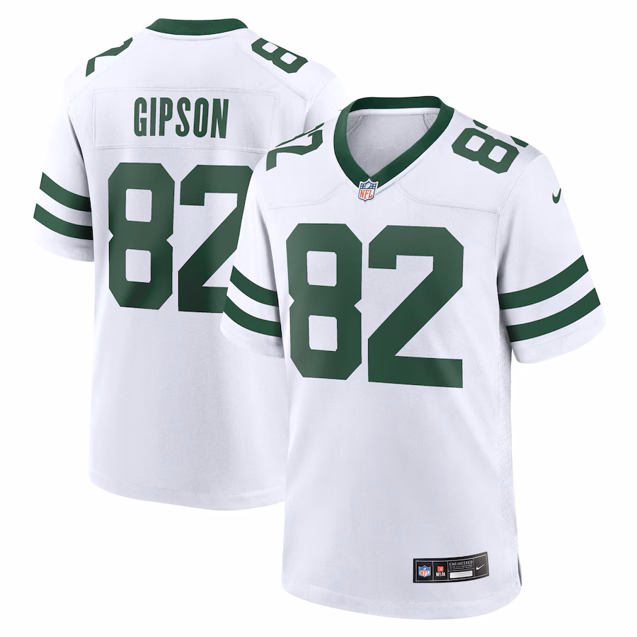 Men's New York Jets Xavier Gipson Nike White Alternate Game Jersey - Jersey