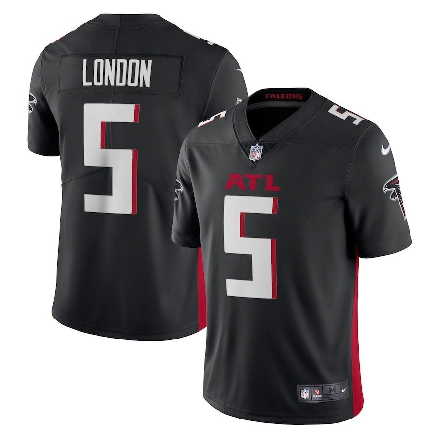 Men's Atlanta Falcons Drake London Nike Black Vapor Limited Jersey - Jersey