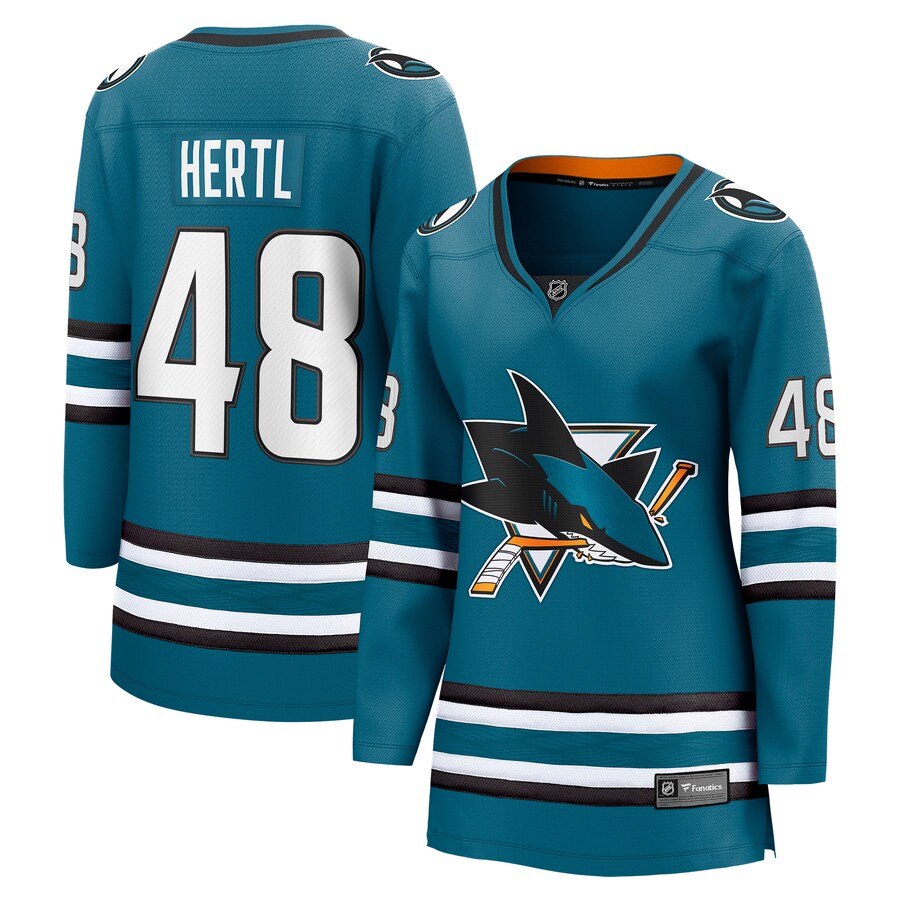 Women's San Jose Sharks Tomas Hertl Fanatics Branded Teal Home Breakaway Player Jersey - Jersey