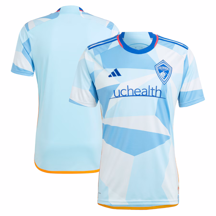 Men's Colorado Rapids adidas Light Blue 2023 New Day Kit Replica Jersey - Jersey