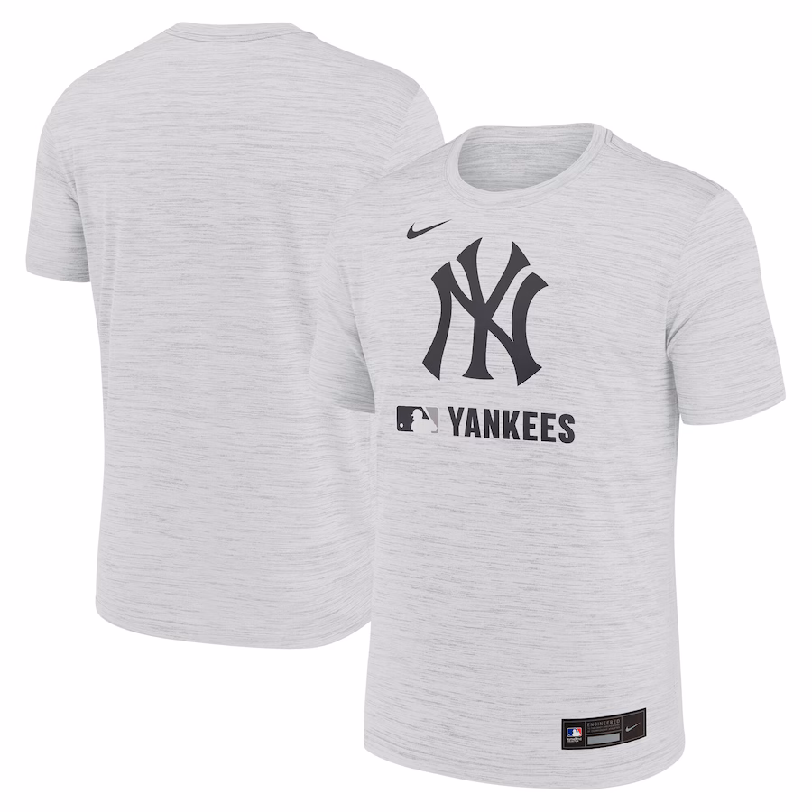 Men's New York Yankees Nike White Authentic Collection Velocity Performance Practice T-Shirt - Jersey