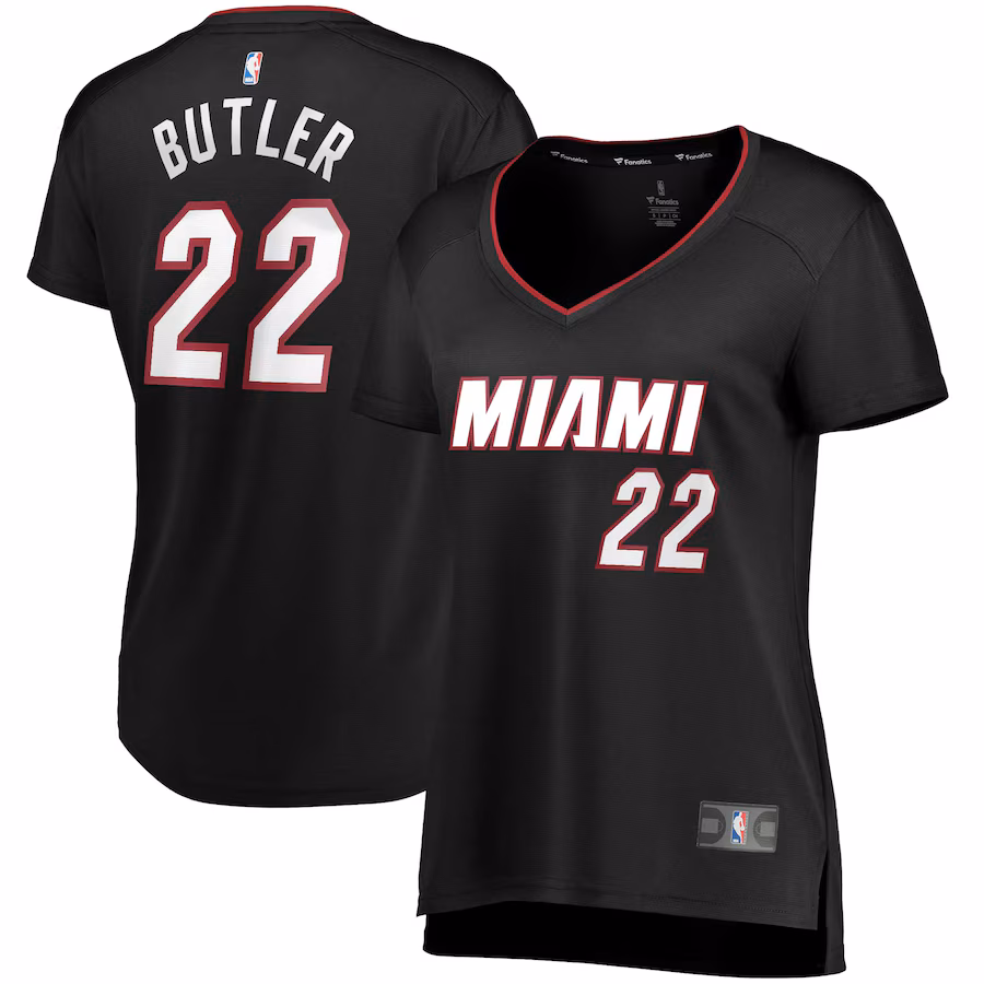 Women's Miami Heat Jimmy Butler Fanatics Black Fast Break Replica Player Jersey - Icon Edition - Jersey