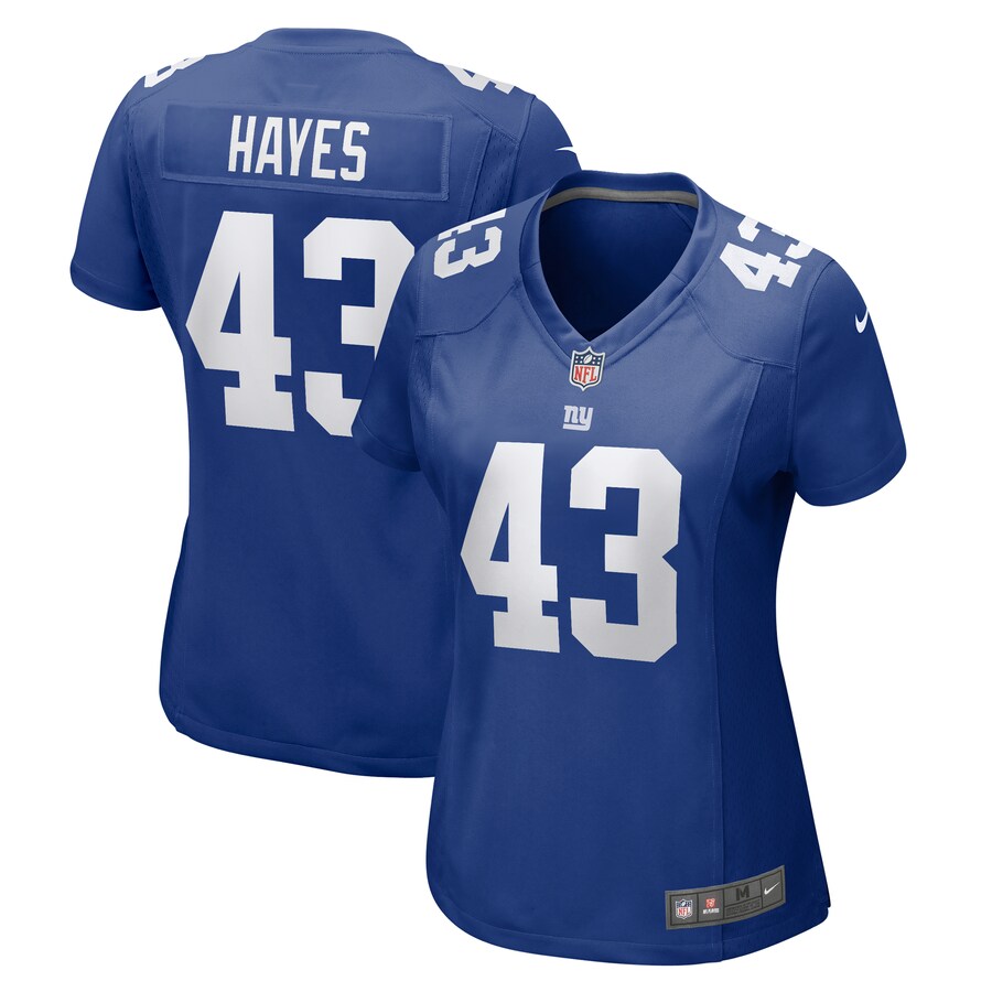 Women's New York Giants Kaleb Hayes Nike  Royal Team Game Jersey - Jersey