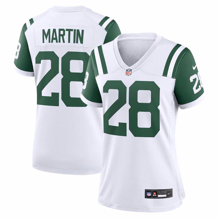 Women's New York Jets Curtis Martin Nike White Classic Alternate Retired Player Game Jersey - Jersey