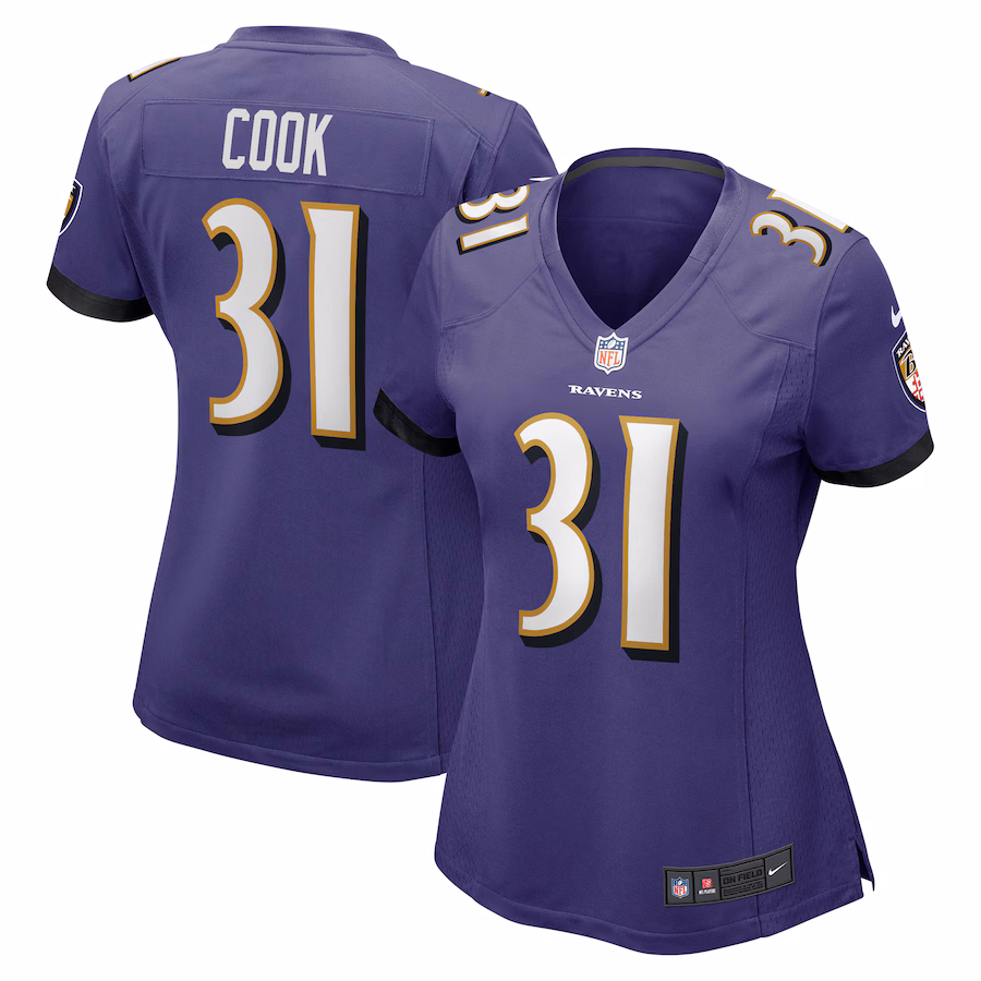 Women's Baltimore Ravens Dalvin Cook Nike  Purple  Game Jersey - Jersey
