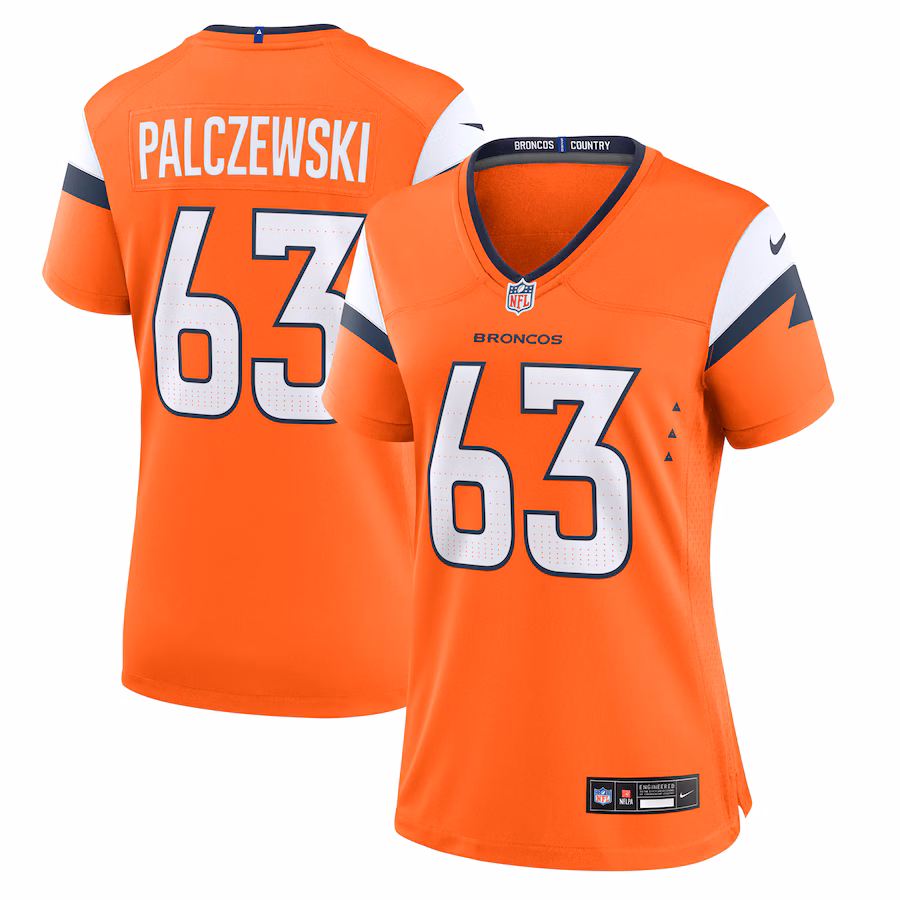 Women's Denver Broncos Alex Palczewski Nike Orange Team Game Jersey - Jersey