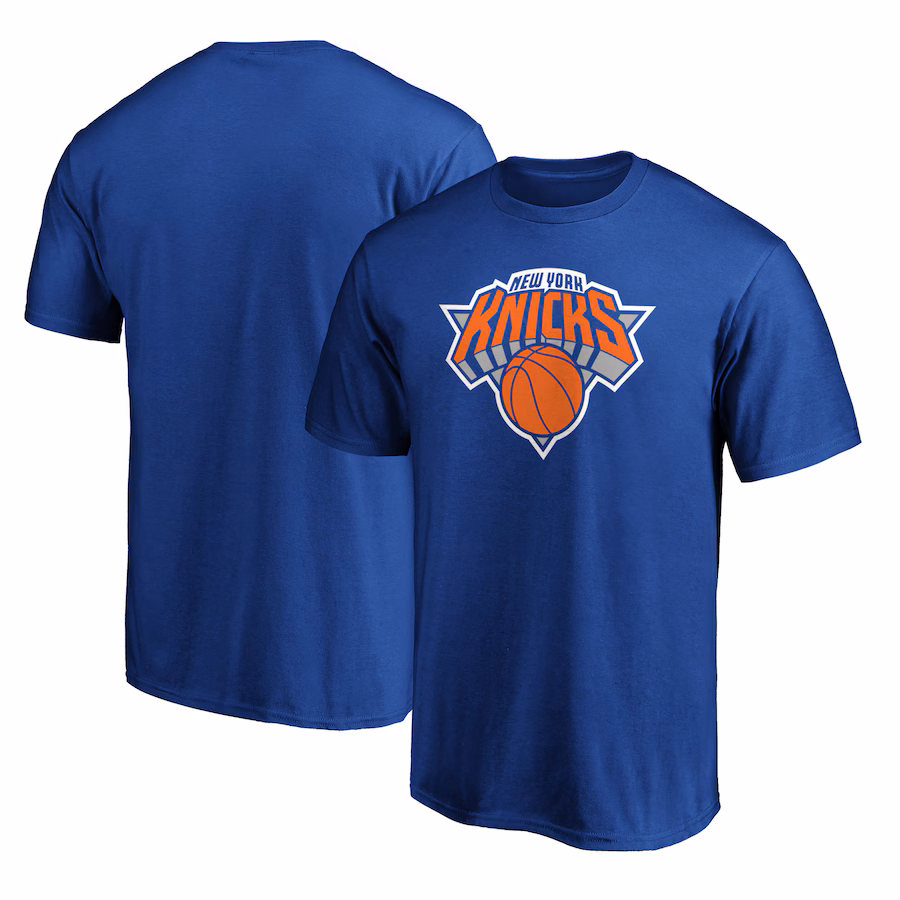 Men's New York Knicks Royal Logo T-Shirt - Jersey