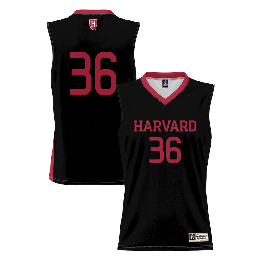 #36 Harvard Crimson GameDay Greats Lightweight Basketball Jersey - Black - Jersey