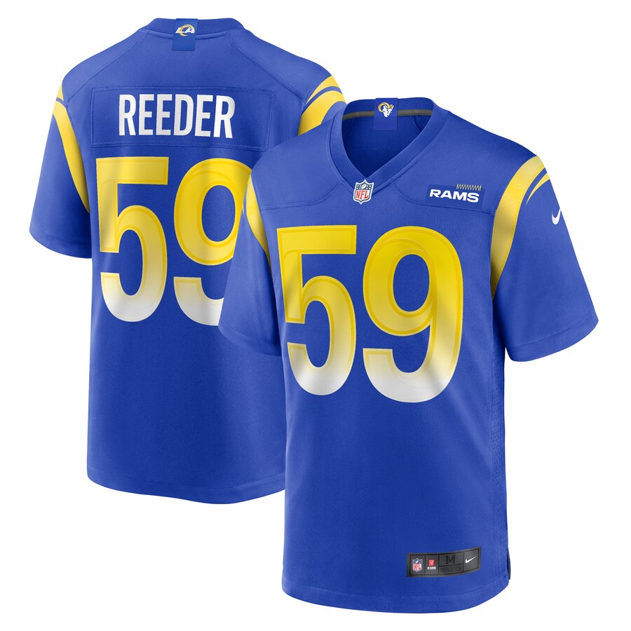Men's Los Angeles Rams Troy Reeder Nike  Royal Team Game Jersey - Jersey