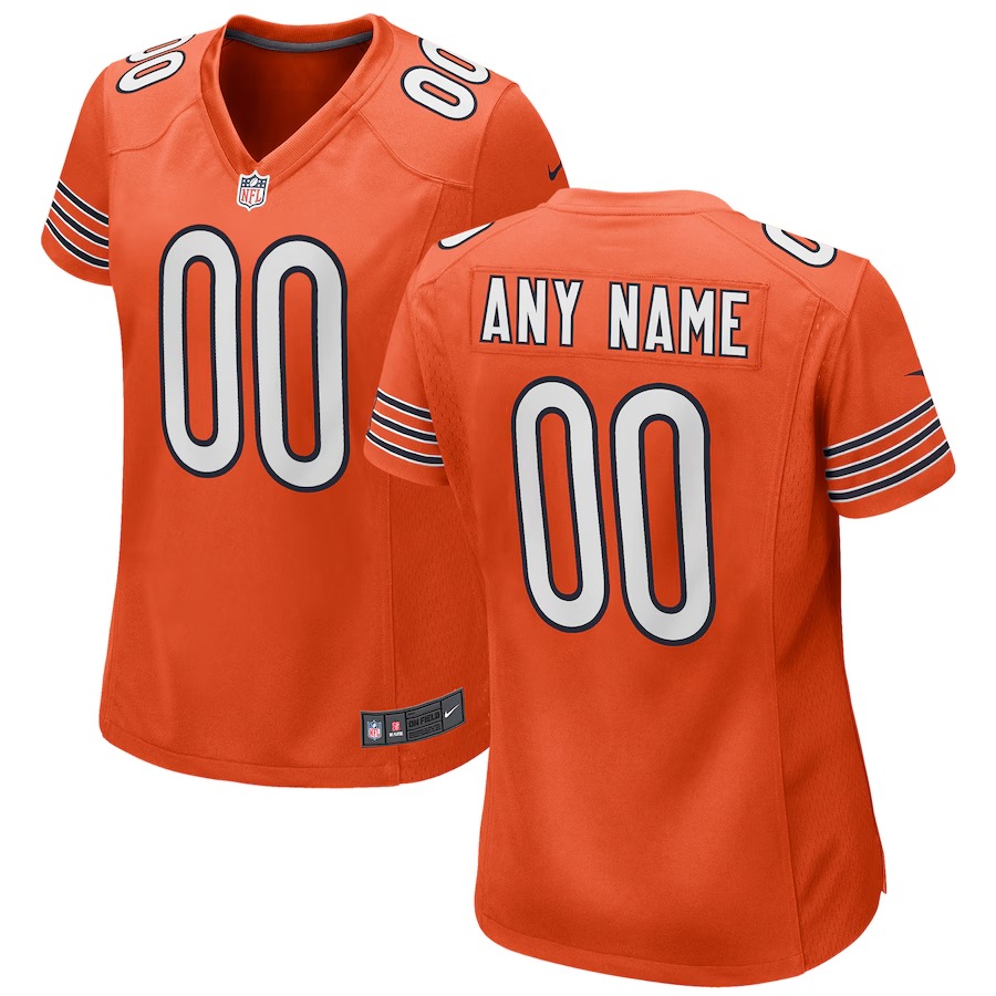 Women's Nike Orange Chicago Bears Alternate Custom Game Jersey - Jersey