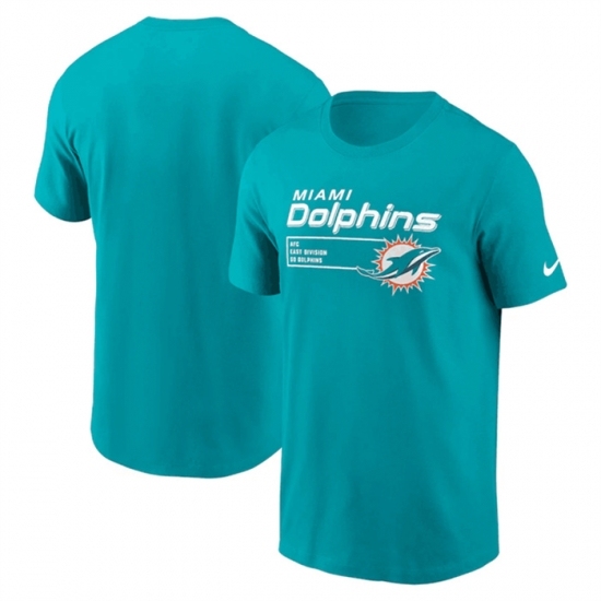Men's Miami Dolphins Aqua Division Essential T Shirt - Jersey