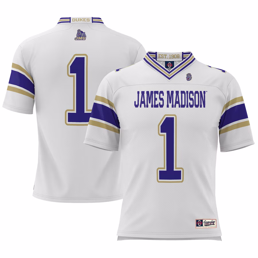 #1 James Madison Dukes GameDay Greats Football Jersey - Cardinal - Jersey