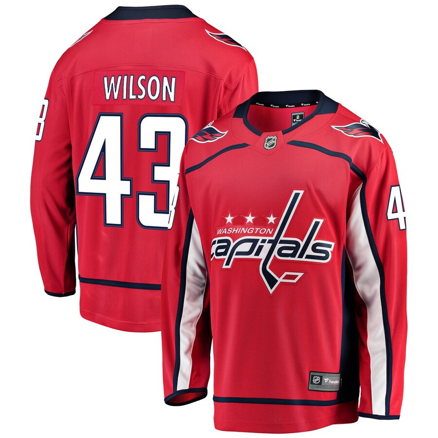 Men's Washington Capitals Tom Wilson Fanatics Branded Red Home Breakaway Player Jersey - Jersey