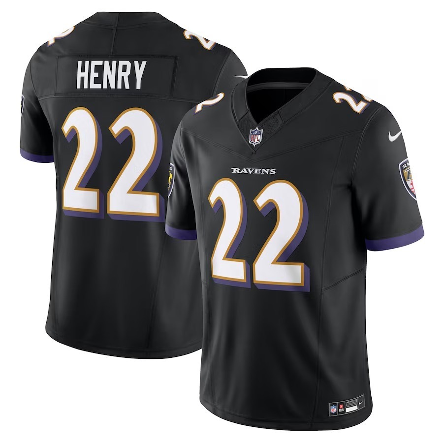 Men's Baltimore Ravens Derrick Henry Nike Black Vapor F.U.S.E. Limited Jersey - Jersey