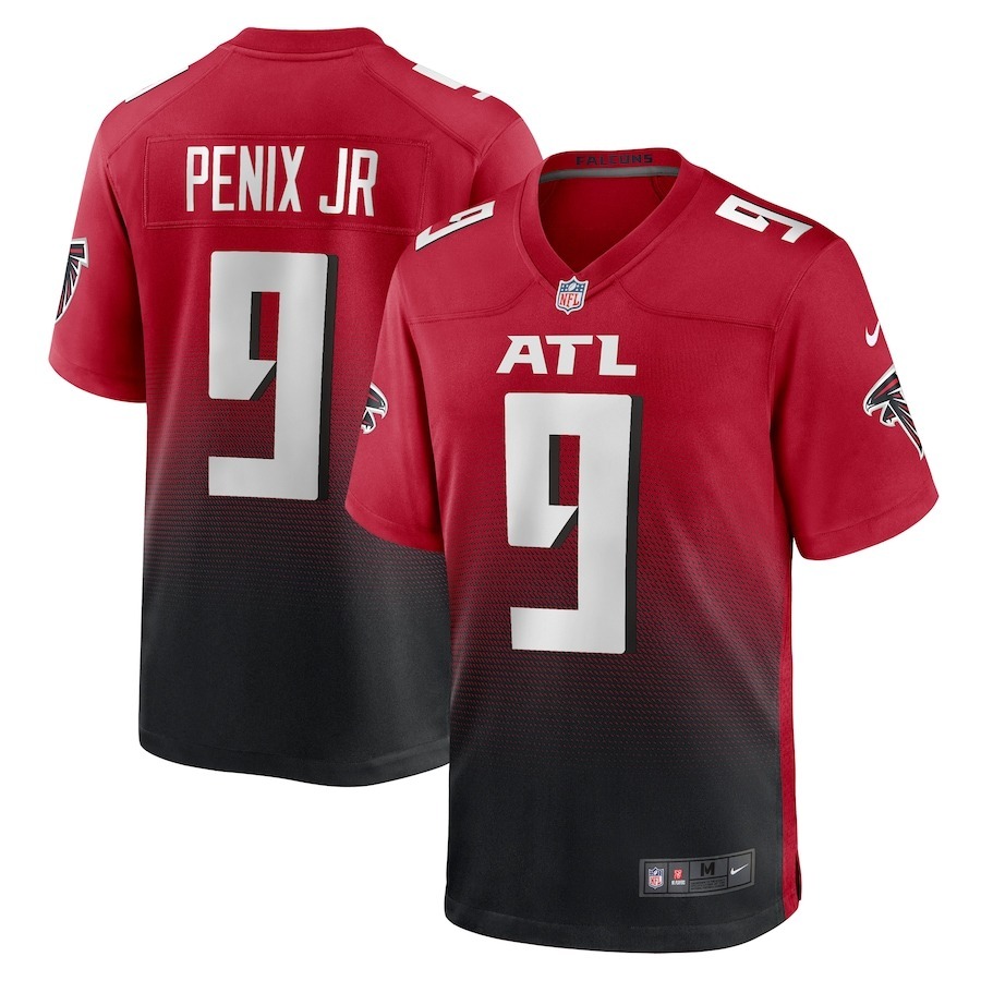 Men's Atlanta Falcons Michael Penix Jr. Nike  Red Alternate Game Jersey - Jersey