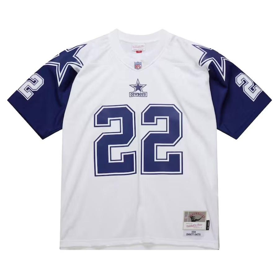 Men's Dallas Cowboys Emmitt Smith Mitchell & Ness White 1994 Alternate Legacy Replica Jersey - Jersey