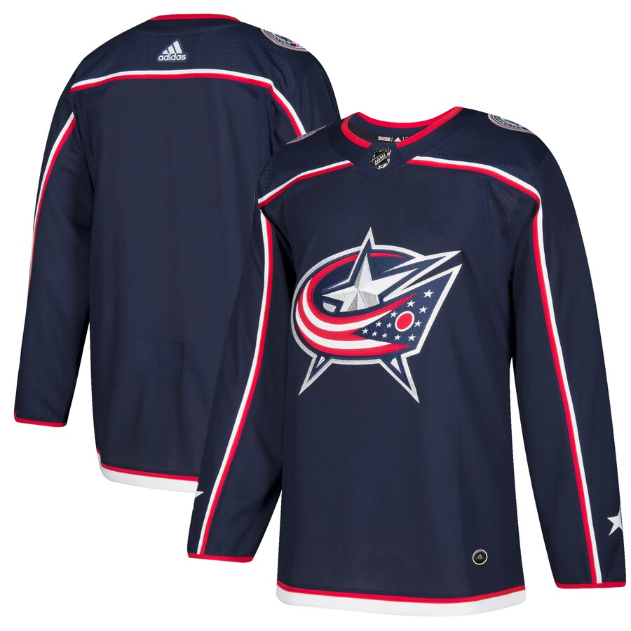Men's Columbus Blue Jackets adidas Navy Home Authentic Blank Jersey - Jersey