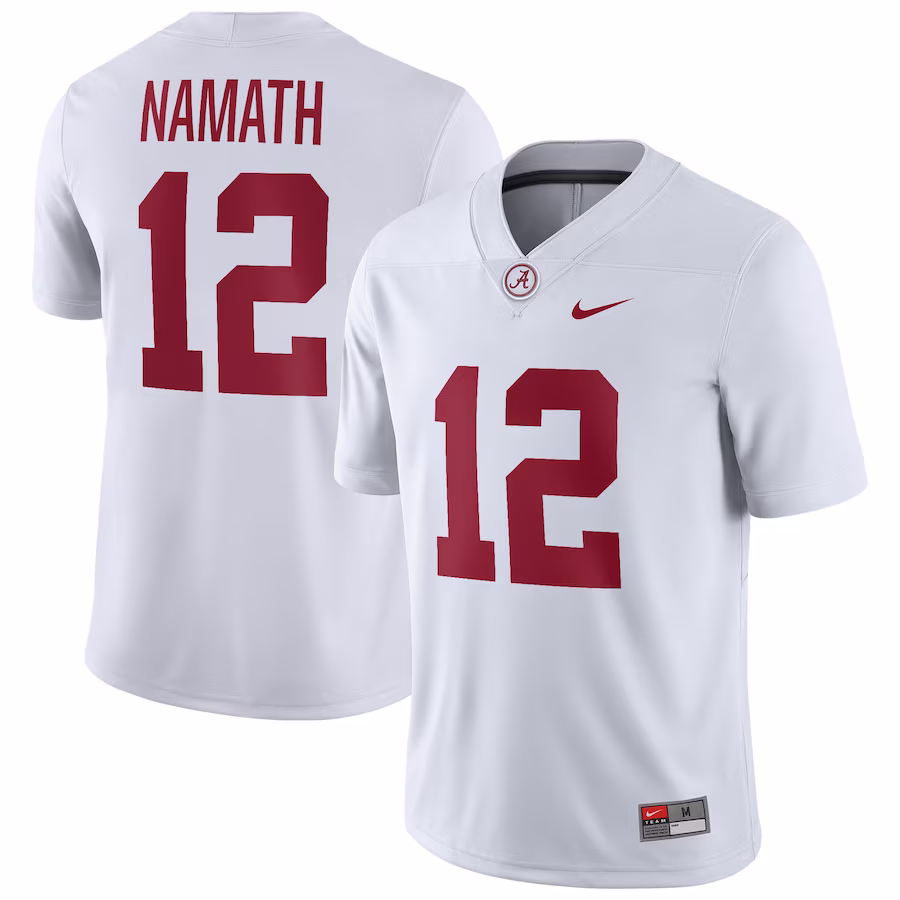 Joe Namath Alabama Crimson Tide Nike Alumni Player Jersey - White - Jersey