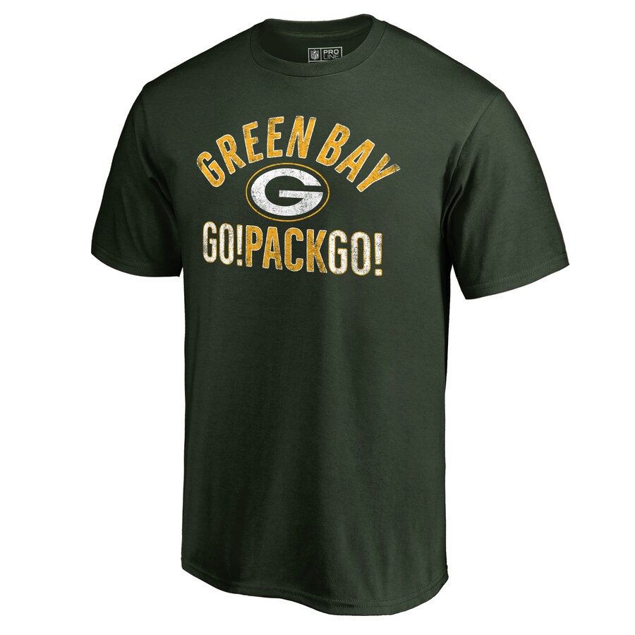 Men's Green Bay Packers Green Hometown Collection Go Pack Go T-Shirt - Jersey