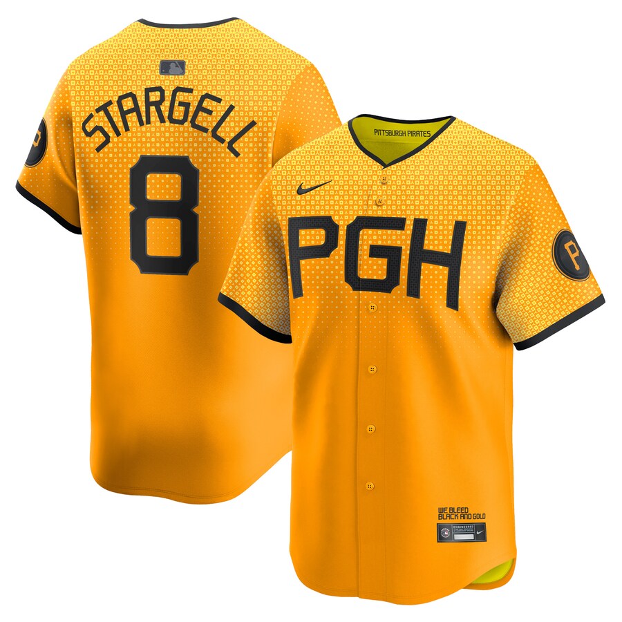 Men's Pittsburgh Pirates Willie Stargell Nike Gold City Connect Limited Player Jersey - Jersey