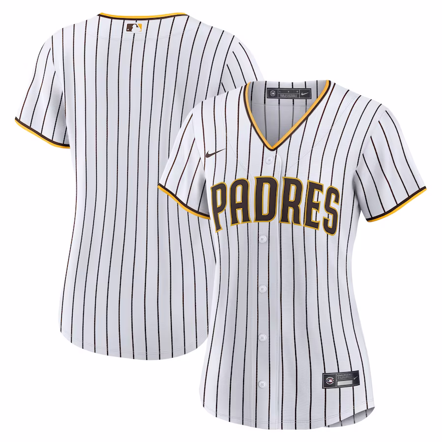 Women's San Diego Padres Nike White Home Blank Replica Jersey - Jersey