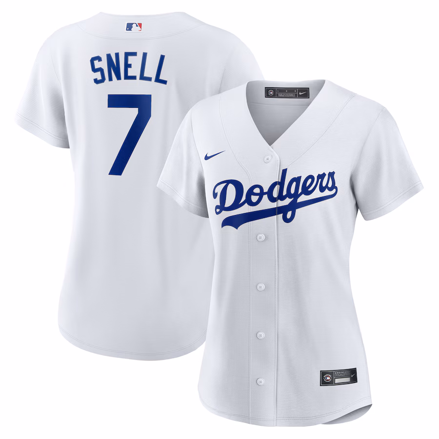 Women's Los Angeles Dodgers Blake Snell Nike White Home Replica Player Jersey - Jersey