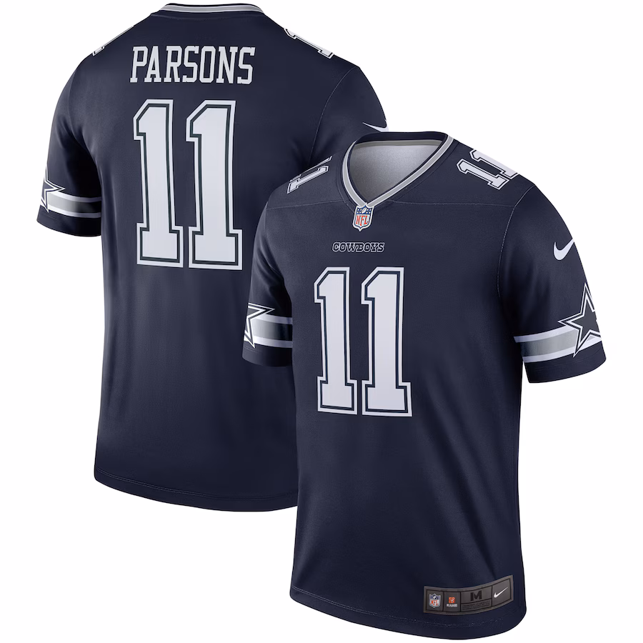 Men's Dallas Cowboys Micah Parsons Nike Navy Legend Player Performance Top - Jersey