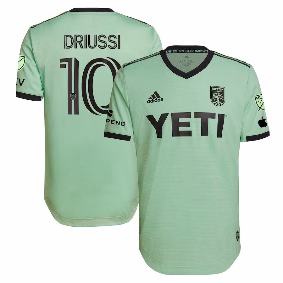 Men's Austin FC Sebastián Driussi adidas Mint 2023 The Sentimiento Kit Authentic Player Jersey - Jersey