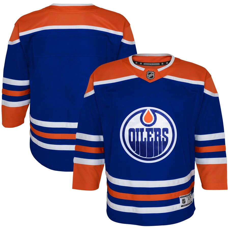 Youth Edmonton Oilers  Royal Home Replica Jersey - Jersey