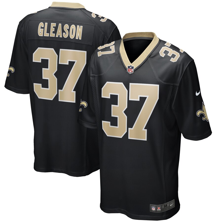 Men's New Orleans Saints Steve Gleason Nike Black Game Retired Player Jersey - Jersey