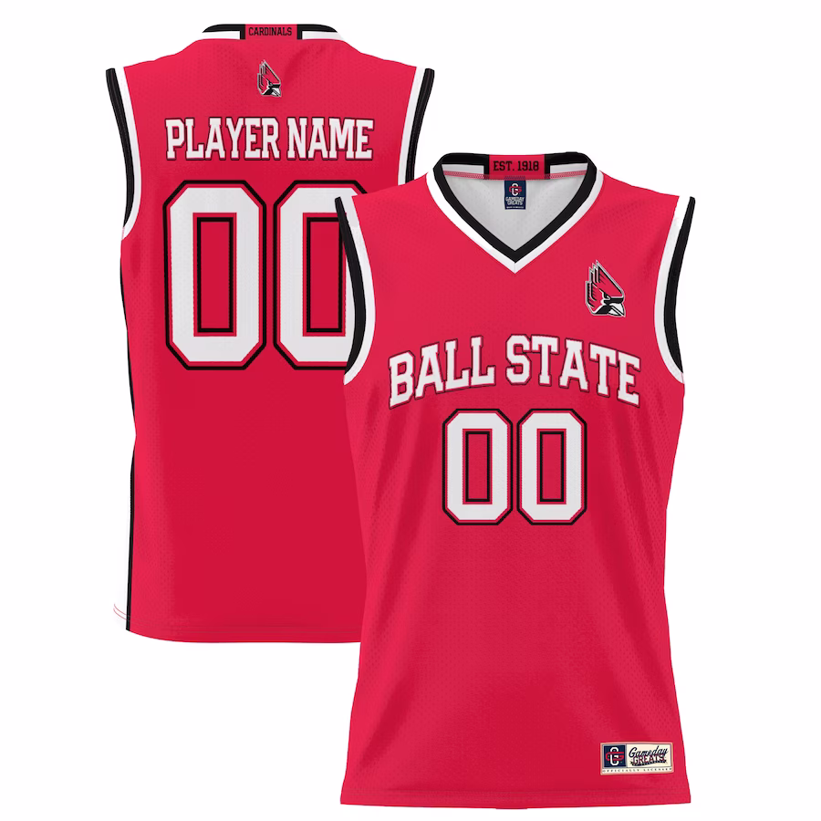 Ball State Cardinals GameDay Greats Unisex  Lightweight NIL Pick-A-Player Basketball Jersey - Cardinal - Jersey