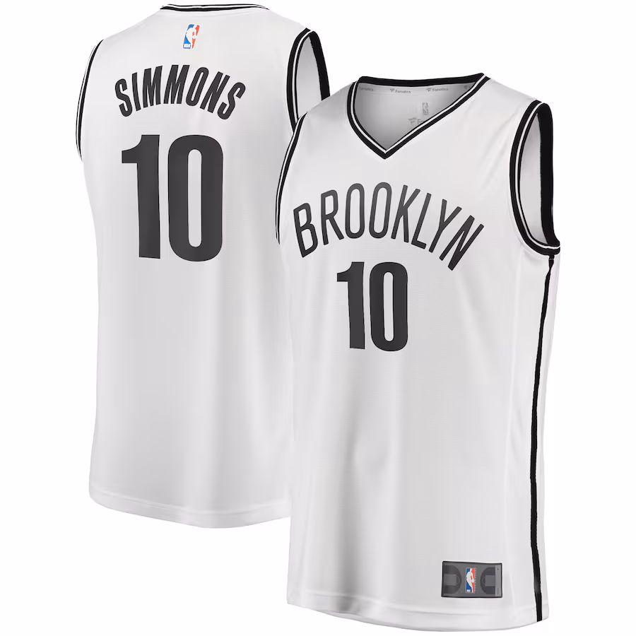 Men's Brooklyn Nets Ben Simmons Fanatics White Fast Break Replica Jersey - Association Edition - Jersey