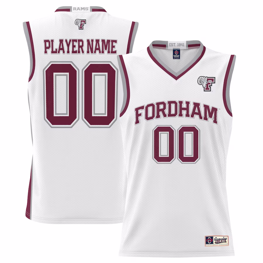Fordham Rams GameDay Greats Youth NIL Pick-A-Player Lightweight Basketball Jersey - White - Jersey
