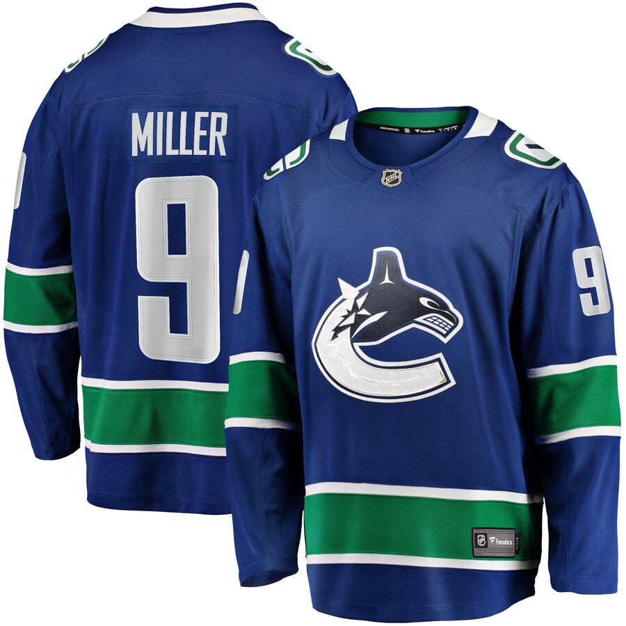 Men's Vancouver Canucks J.T. Miller Fanatics Branded Blue Home Breakaway Player Jersey - Jersey