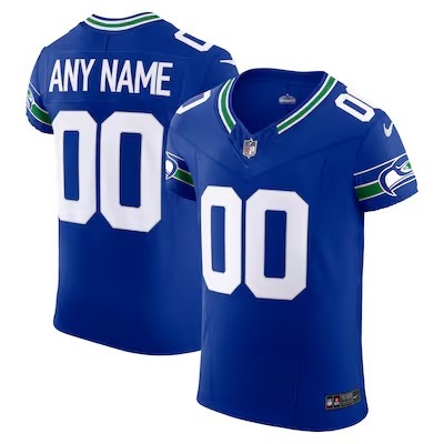 Men's Seattle Seahawks Nike Men's Royal Alternate Vapor F.U.S.E. Elite Custom Jersey - Jersey