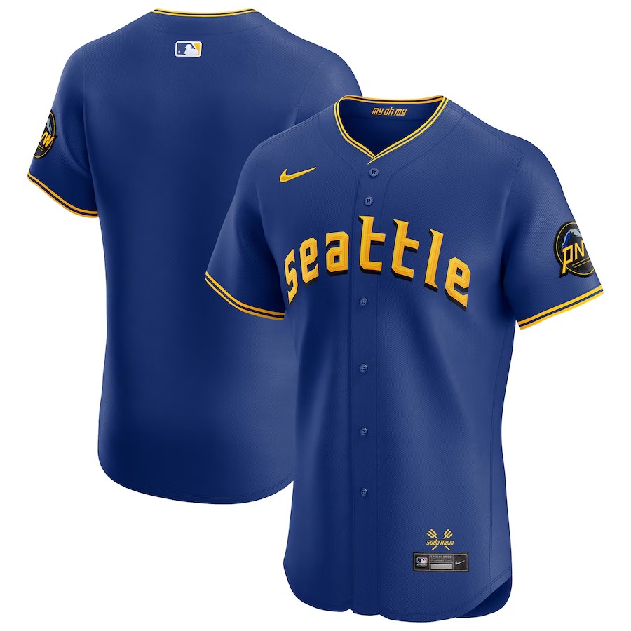 Men's Seattle Mariners Nike Royal City Connect Elite Jersey - Jersey