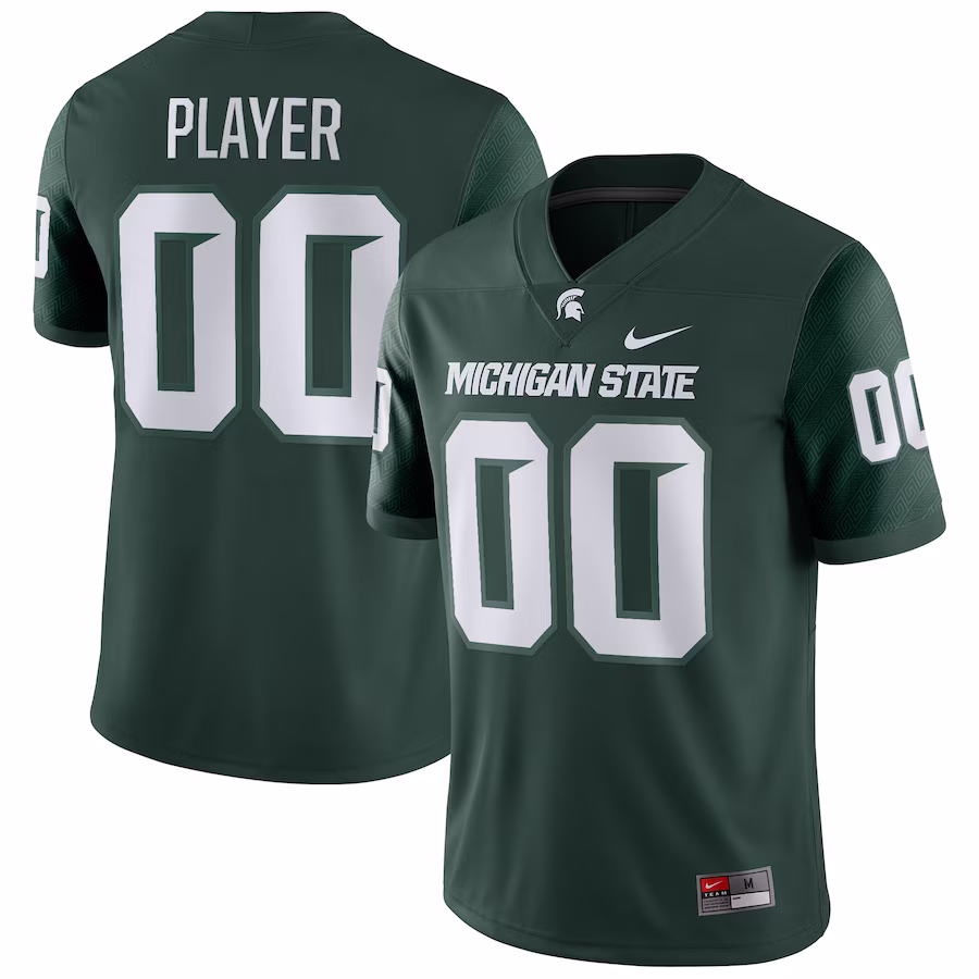 Michigan State Spartans Nike Pick-A-Player NIL Replica Football Jersey - Green - Jersey
