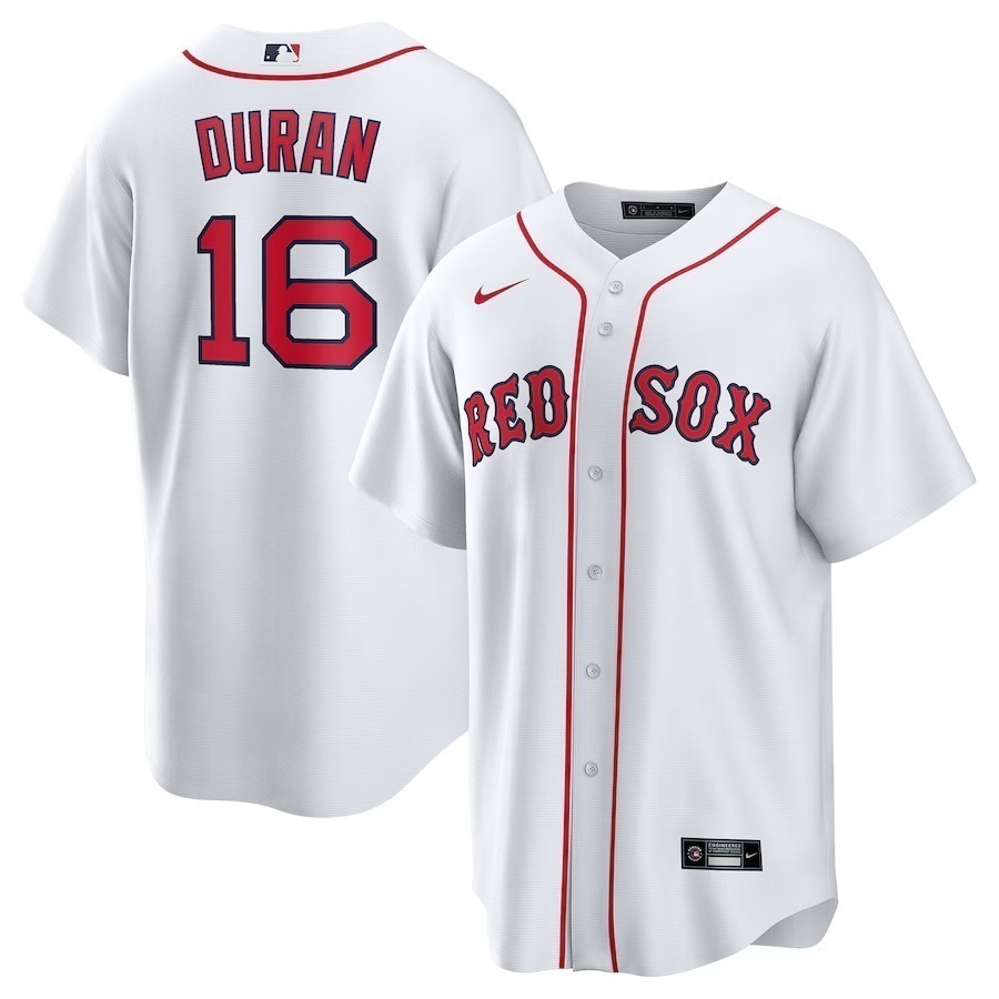 Men's Boston Red Sox Jarren Duran Nike White Home Replica Player Jersey - Jersey