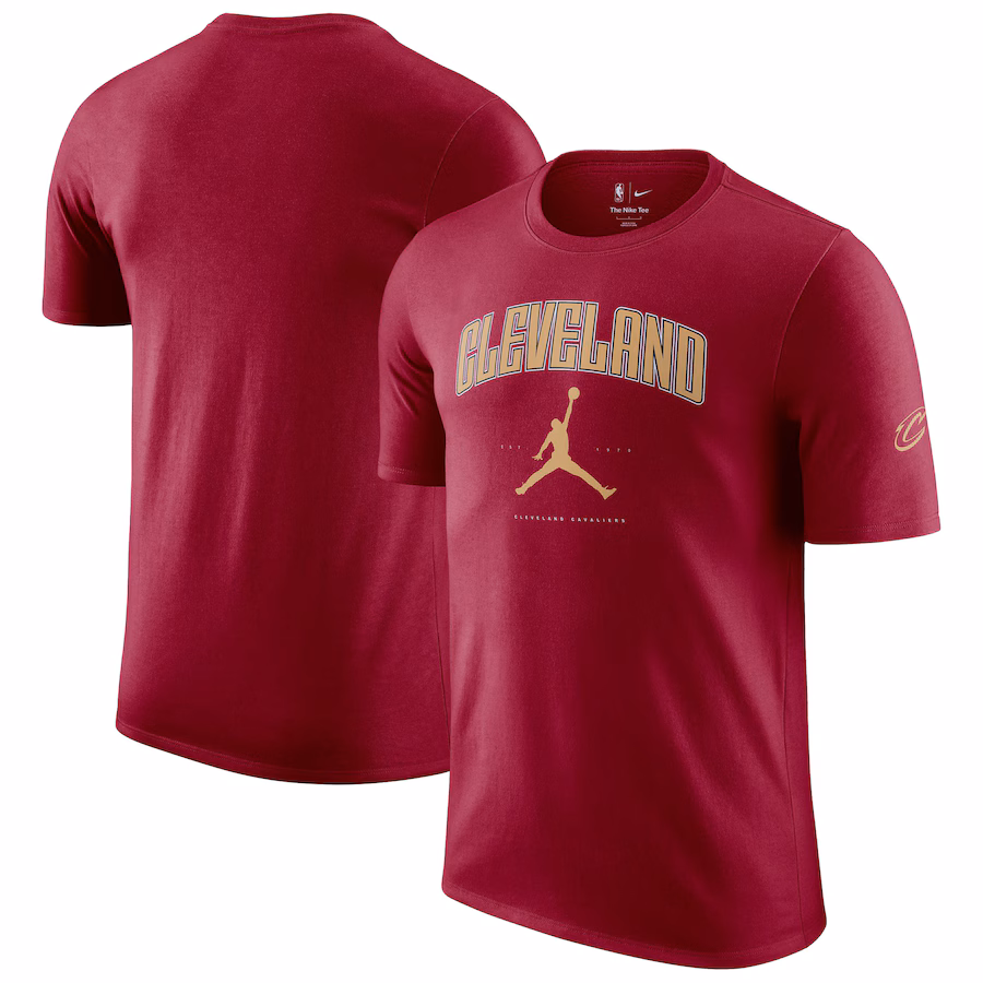 Unisex Cleveland Cavaliers Jordan Brand Wine Essential Cities T-Shirt - Jersey