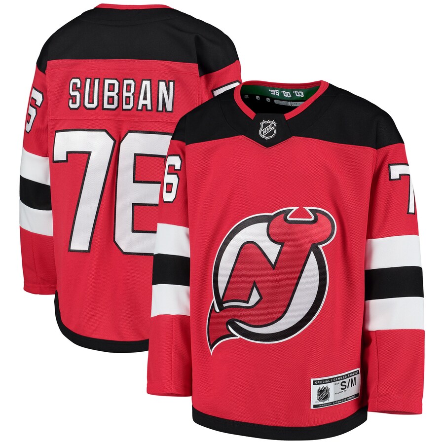 Youth New Jersey Devils P.K. Subban Red Home Premier Player Jersey - Jersey