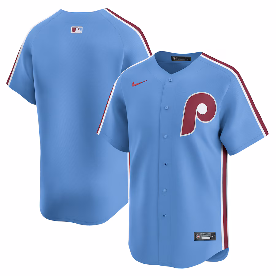 Men's Philadelphia Phillies  Nike Light Blue  Alternate Limited Jersey - Jersey