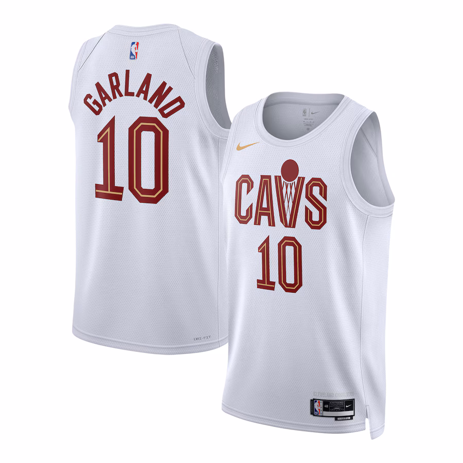 Unisex Cleveland Cavaliers Darius Garland Nike White Swingman Jersey - Association Edition - Jersey