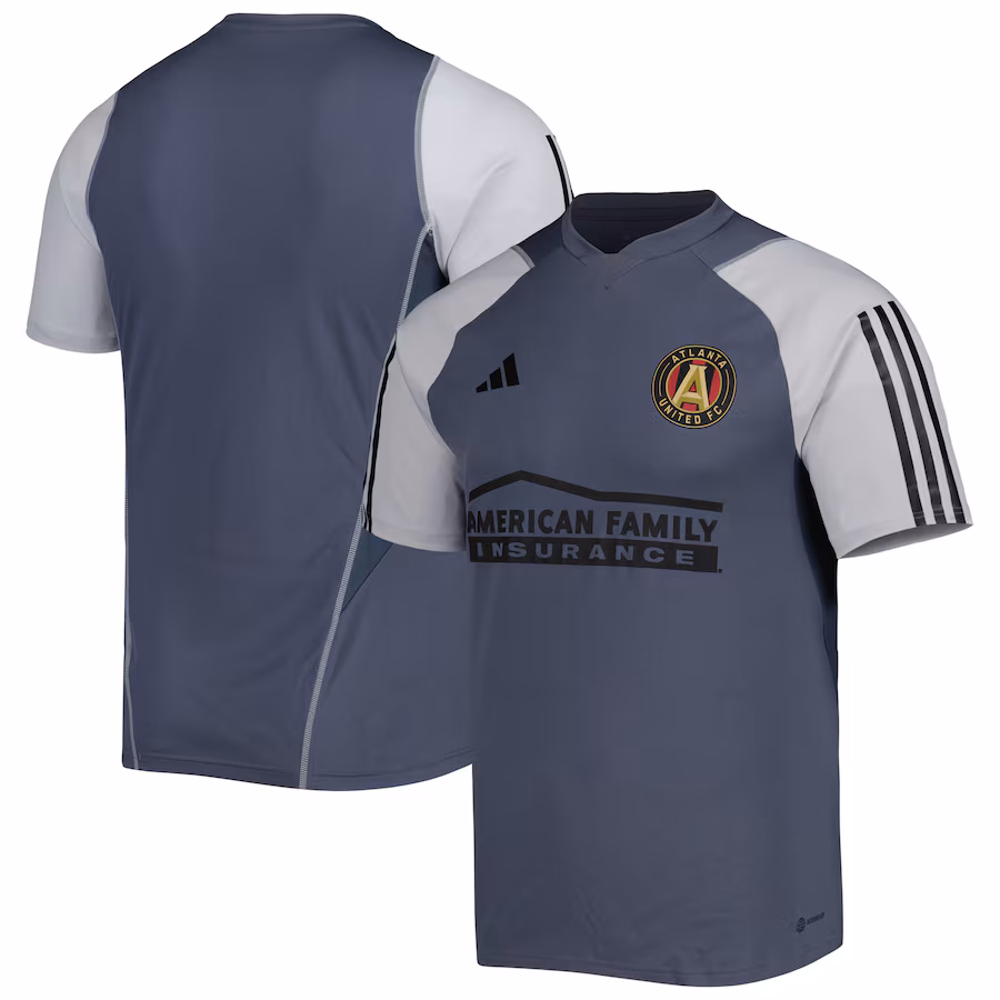 Men's Atlanta United FC adidas Gray 2023 On-Field Training Jersey - Jersey