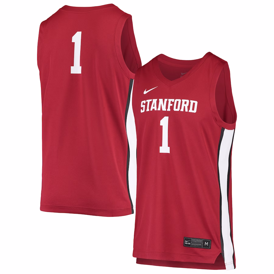 #1 Stanford Cardinal Nike Unisex Replica Basketball Jersey - Cardinal - Jersey