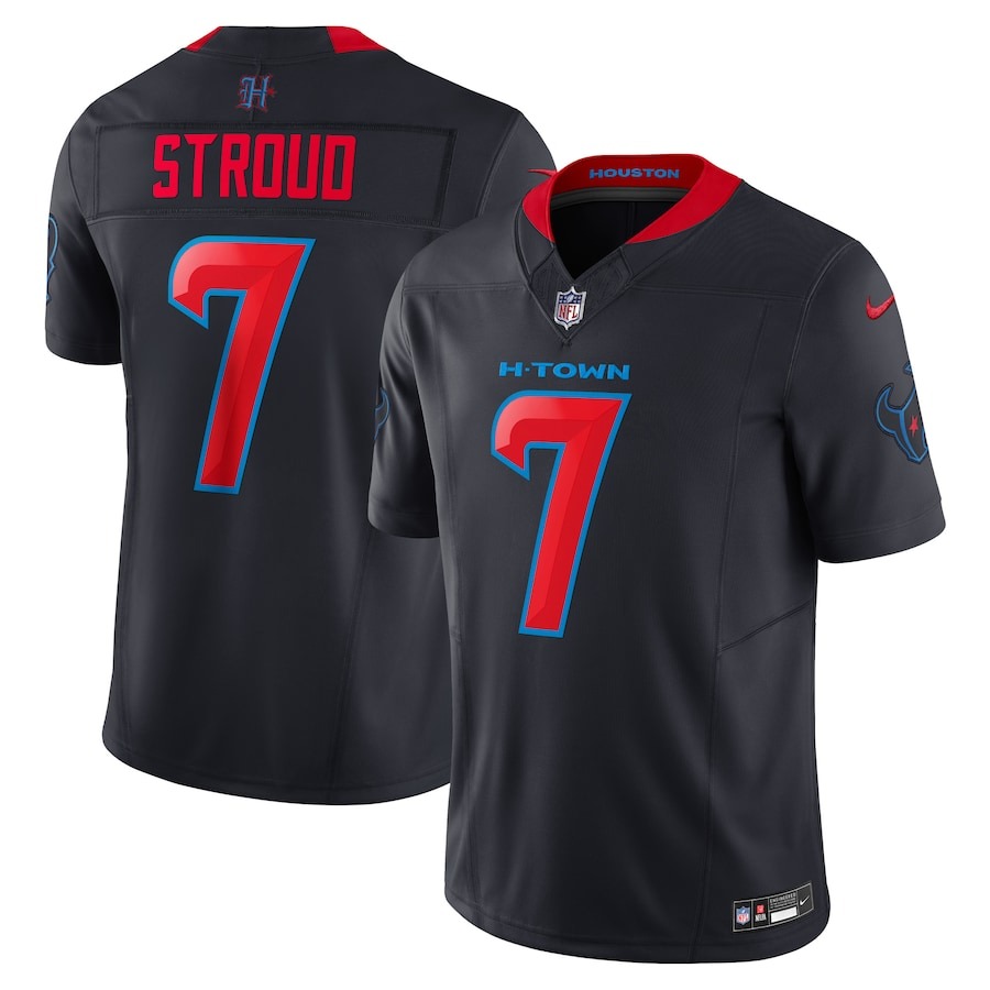Men's Houston Texans C.J. Stroud Nike Navy 2nd Alternate Vapor F.U.S.E. Limited Jersey - Jersey