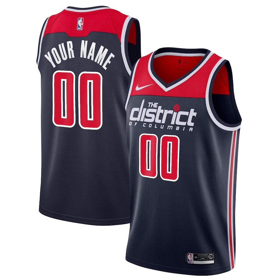 Men's Washington Wizards Nike Navy 2019/20 Custom Swingman Jersey - Statement Edition - Jersey