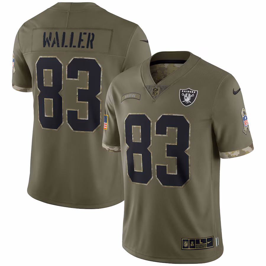 Men's Las Vegas Raiders Nike Olive 2022 Salute To Service Limited Jersey - Jersey