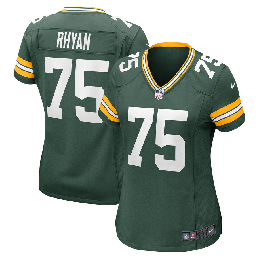 Women's Green Bay Packers Sean Rhyan Nike Green Player Game Jersey - Jersey