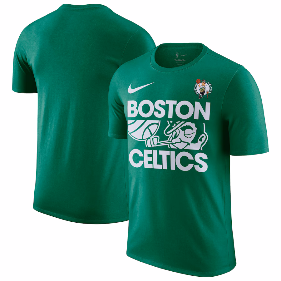 Men's Boston Celtics Nike Kelly Green Courtside This Is Our Year T-Shirt - Jersey